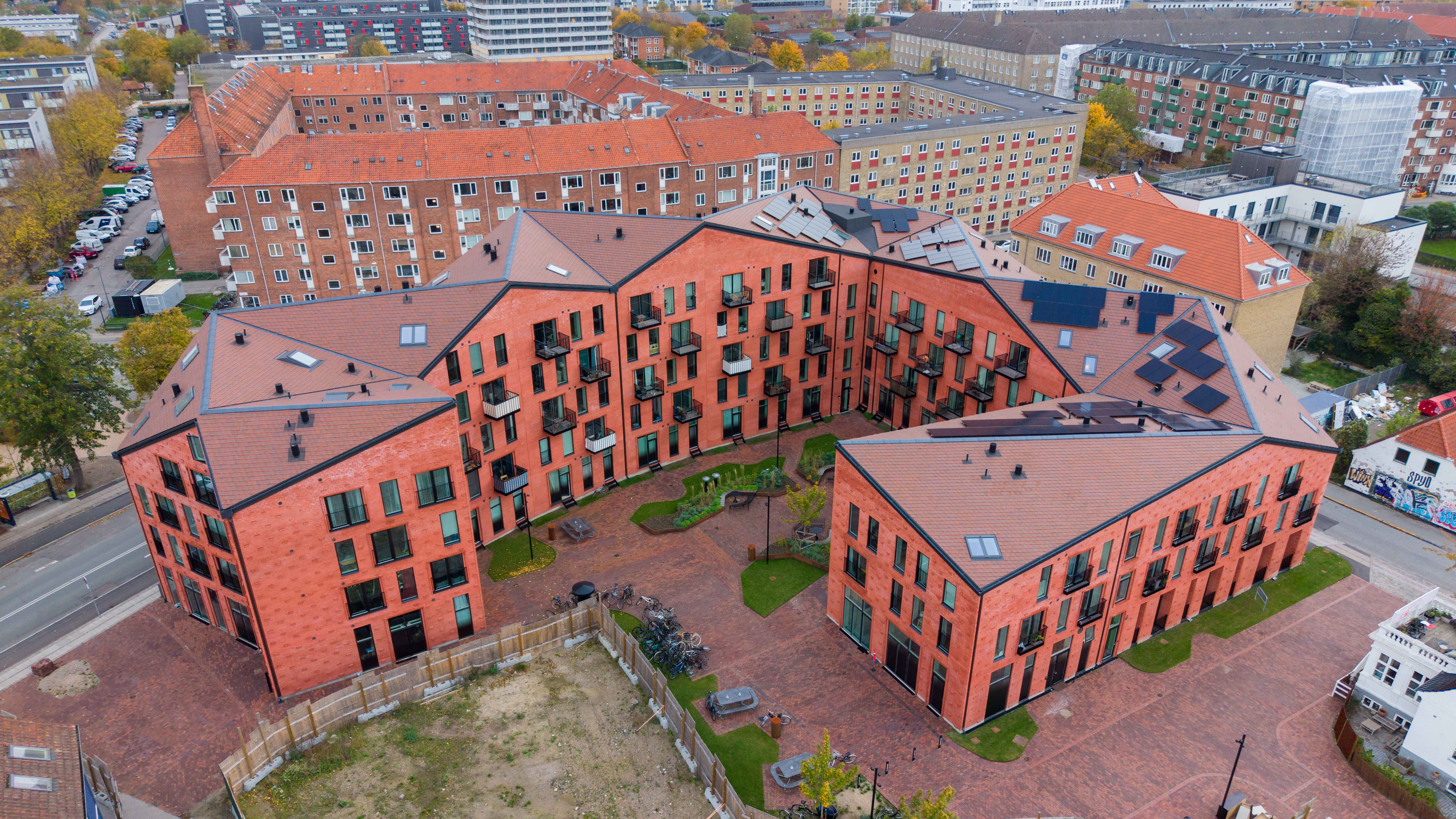 Englandshaven building aerial view